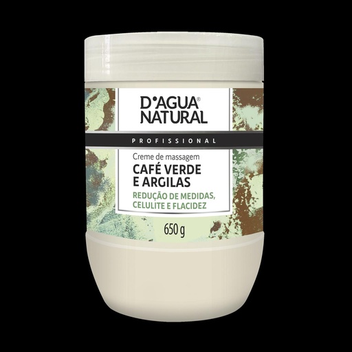 [CREME DE MASSAGEM CAFE VERDE E ARGILA] CREME MASSAGEM REDUTOR CAFÉ VERDE E ARGILA