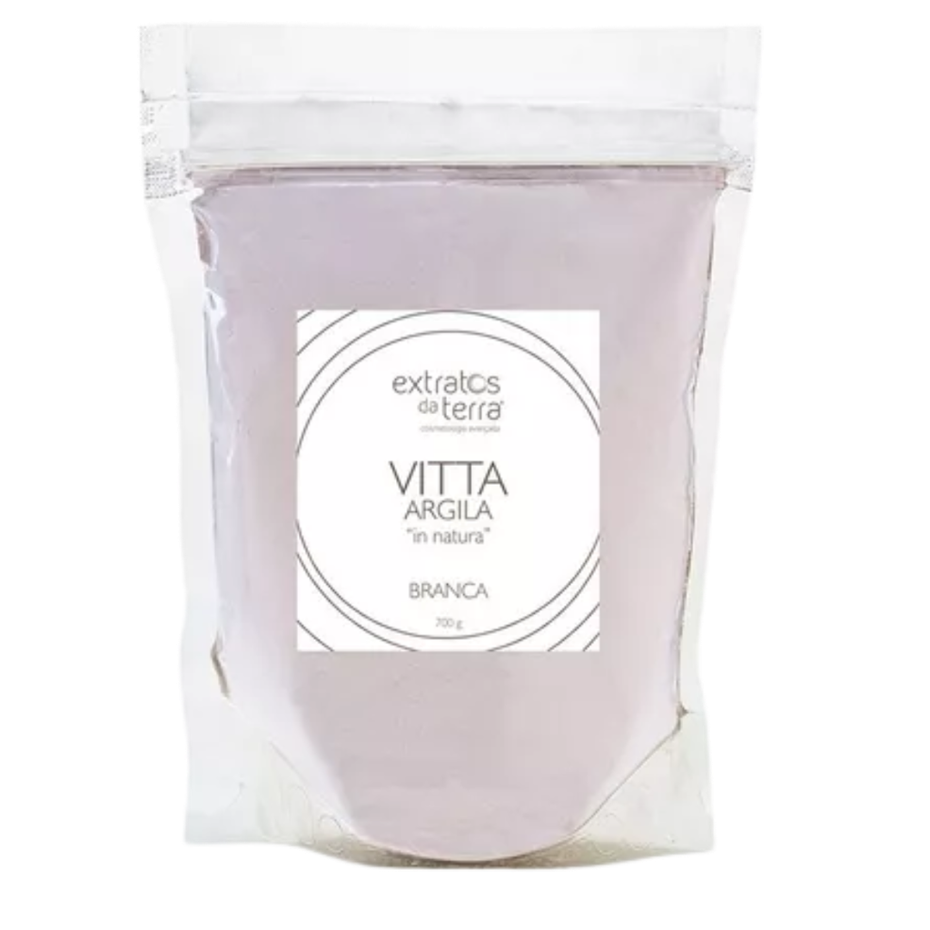 [ARGILA BRANCA EM NATURA VITTA 700G EXTRATO DA TERRA] ARGILA BRANCA EM NATURA VITTA 700G